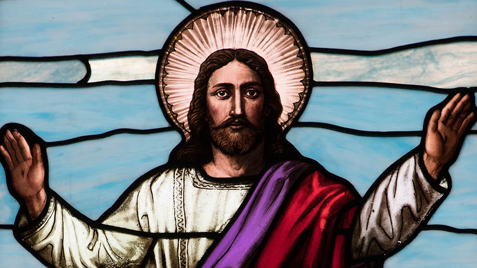 Jesus Christ, as represented in our stained glass window.